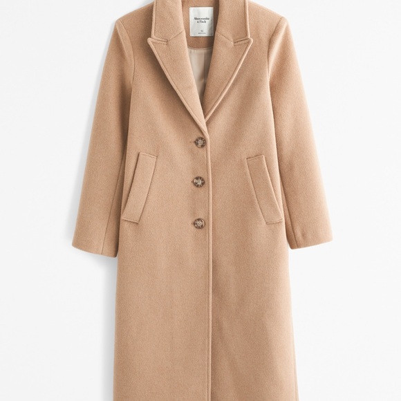 Tan Abercrombie & Fitch coat size small - Picture 6 of 9